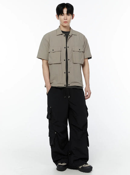 mens-casual-snap-button-short-sleeve-shirt-ia527
