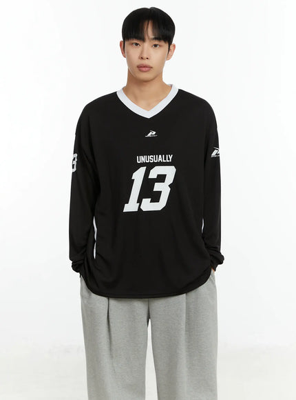 mens-v-neck-contrast-long-sleeve-jersey-if510