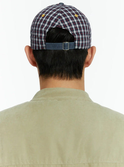 weekend-moment-embroidered-denim-plaid-baseball-cap-if511