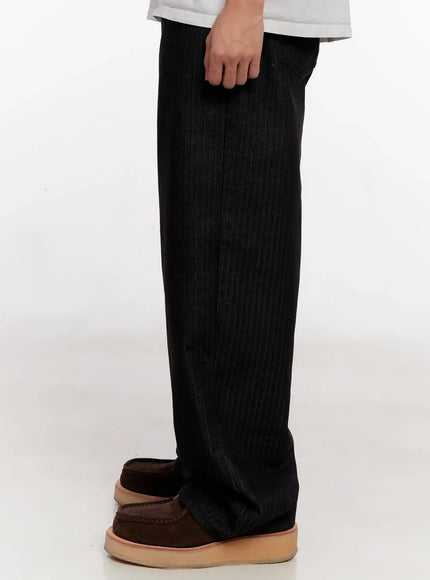 mens-herringbone-wide-leg-jeans-black-io523