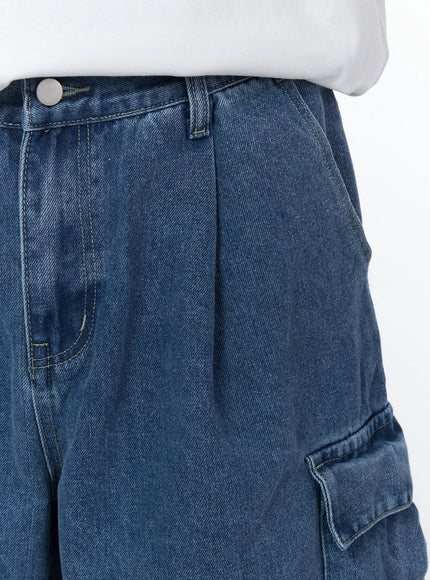 mens-blue-cargo-bermuda-shorts-iy519