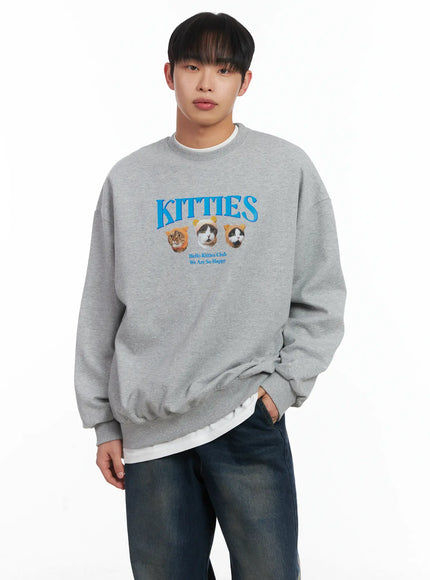 oversized-animal-graphic-sweatshirt-id515 / Gray