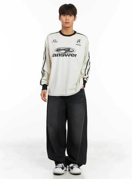 mens-track-long-sleeve-tee-id511 / Light beige