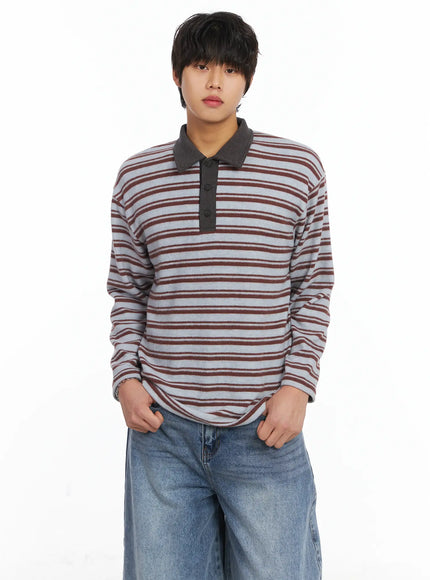 mens-striped-collar-fleece-sweater-ij512