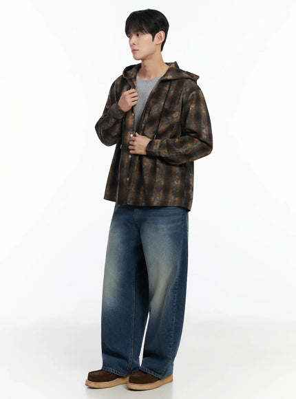 mens-dark-wash-plaid-hooded-flannel-if516
