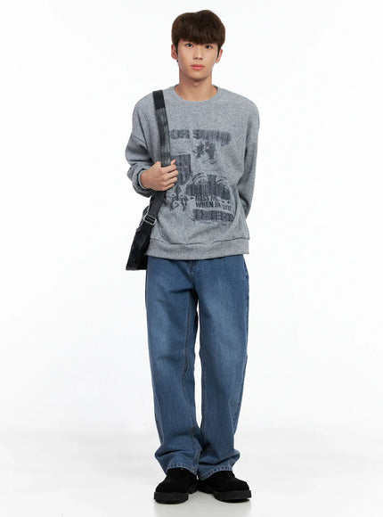 Men's Standard Loose Fit Jeans IO506