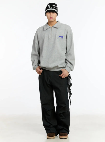 mens-1984-half-zip-up-collar-sweatshirt-im502