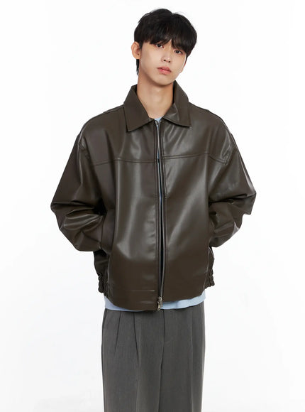 mens-classis-faux-leather-zip-up-jacket-is519