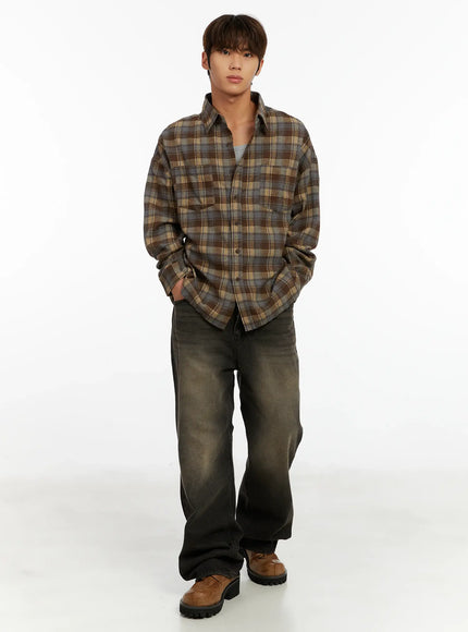 mens-casual-checkered-shirt-id523