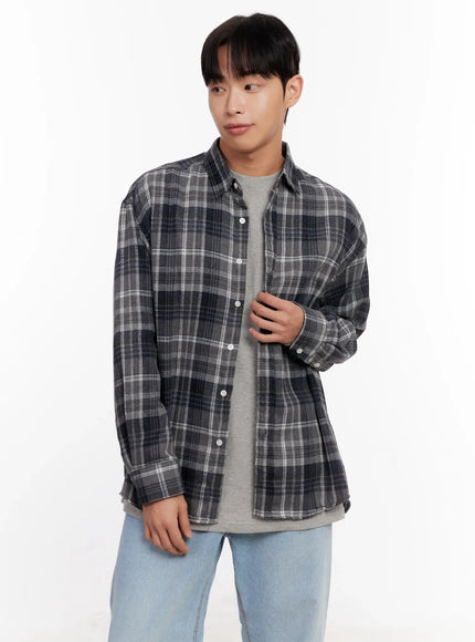 mens-casual-plaid-check-shirt-io528