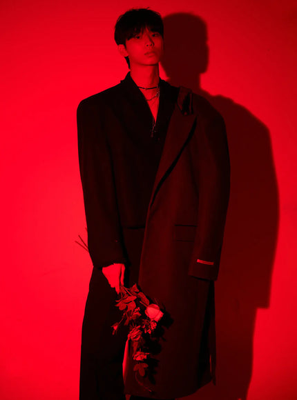 Men's Fringe Detail Cropped Wool Jacket IN503