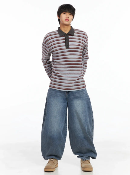 mens-striped-collar-fleece-sweater-ij512