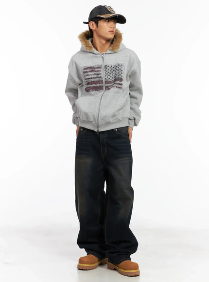 Men's Vintage Distressed Denim Baseball Cap ID511