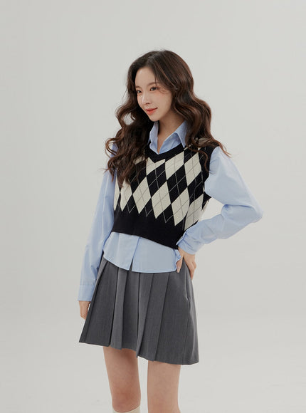 Cropped Long Sleeve Shirt B0802