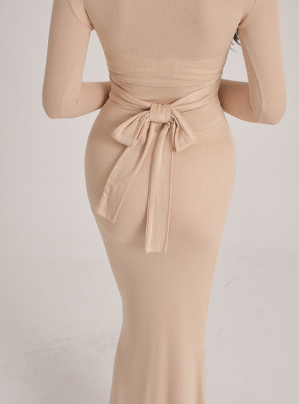 Maxi Wrap Mermaid Dress J31