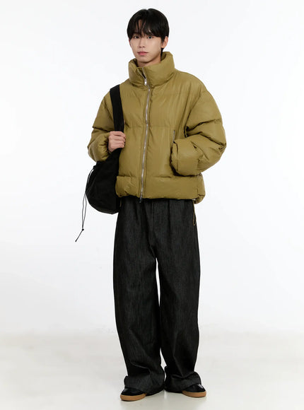 mens-cropped-puffer-jacket-dark-yellow-id502