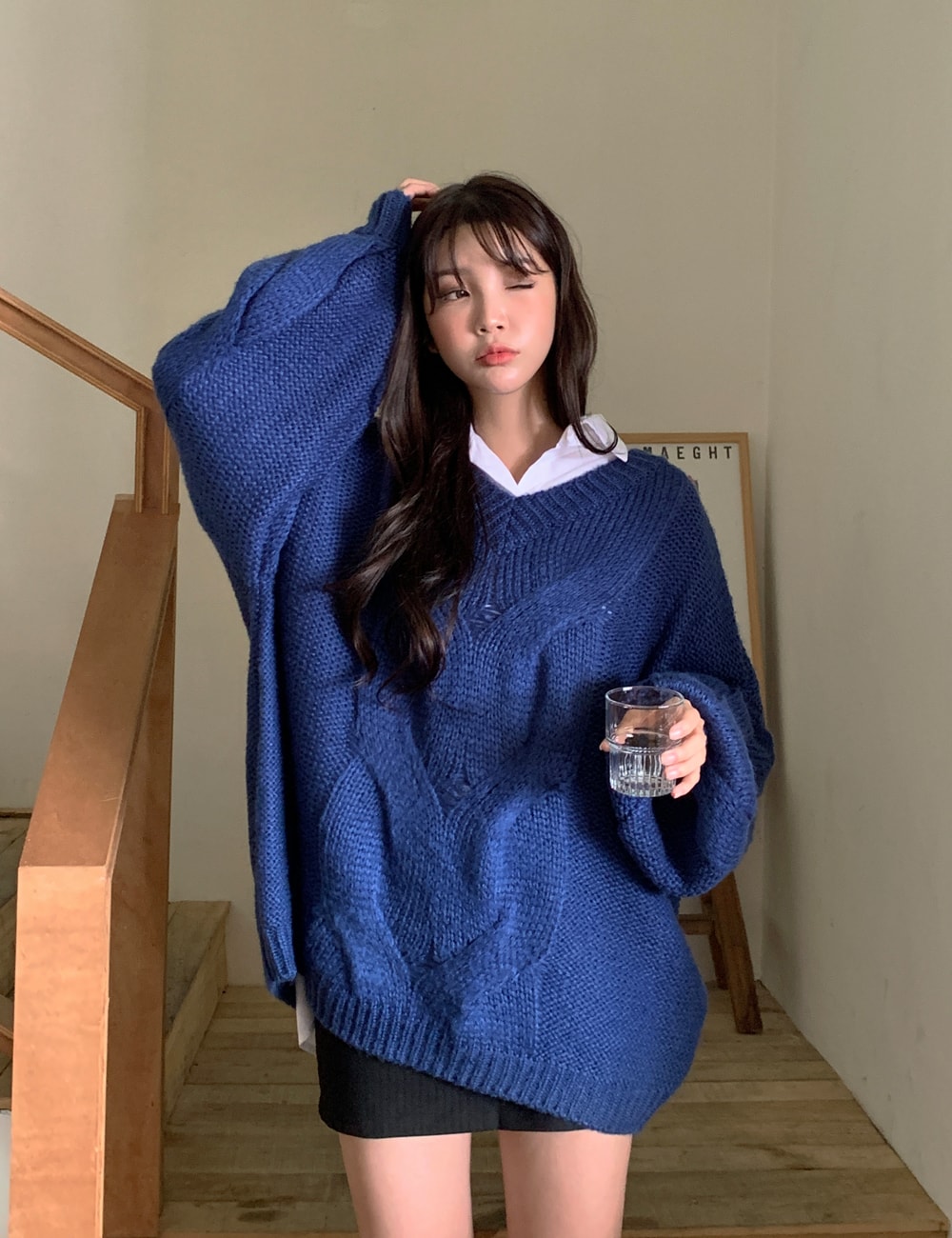 Cable Knit Sweater BA09