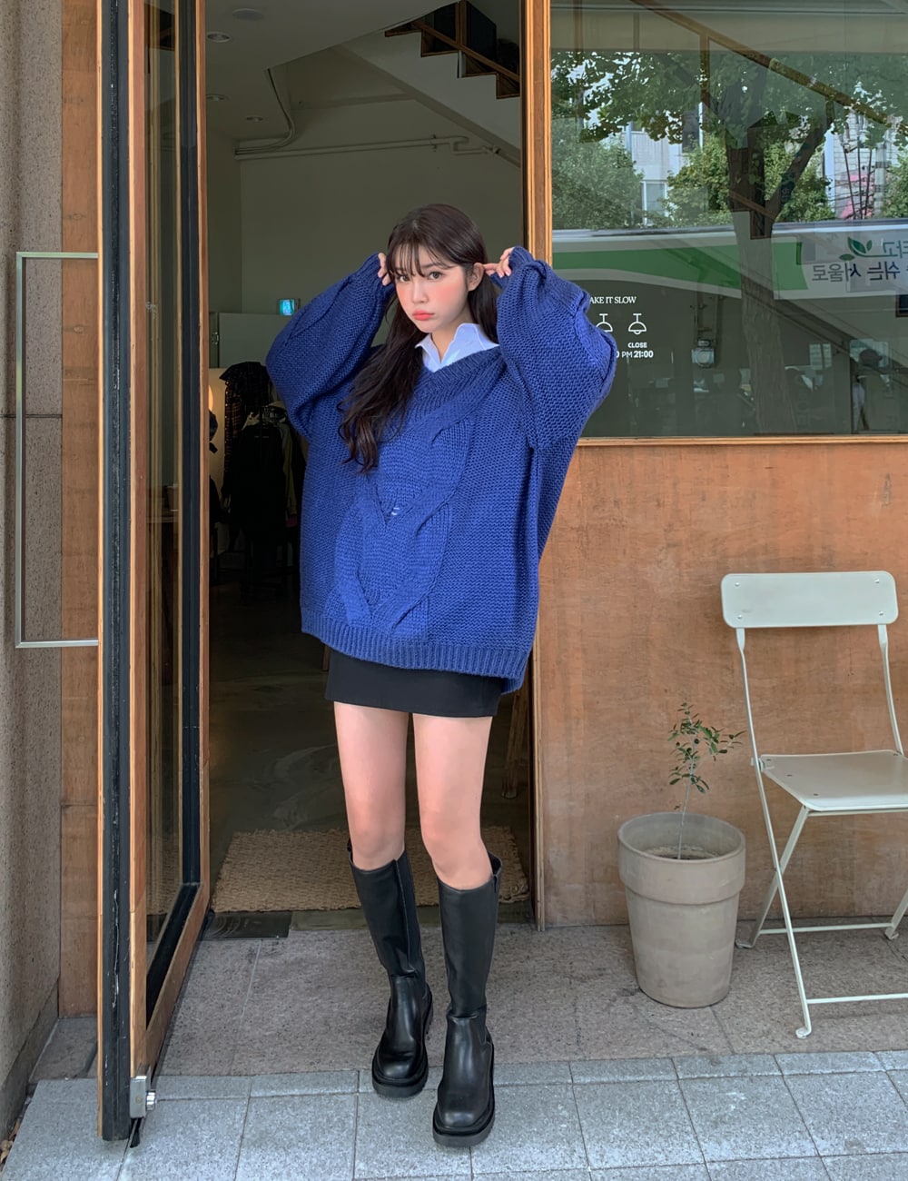 Cable Knit Sweater BA09