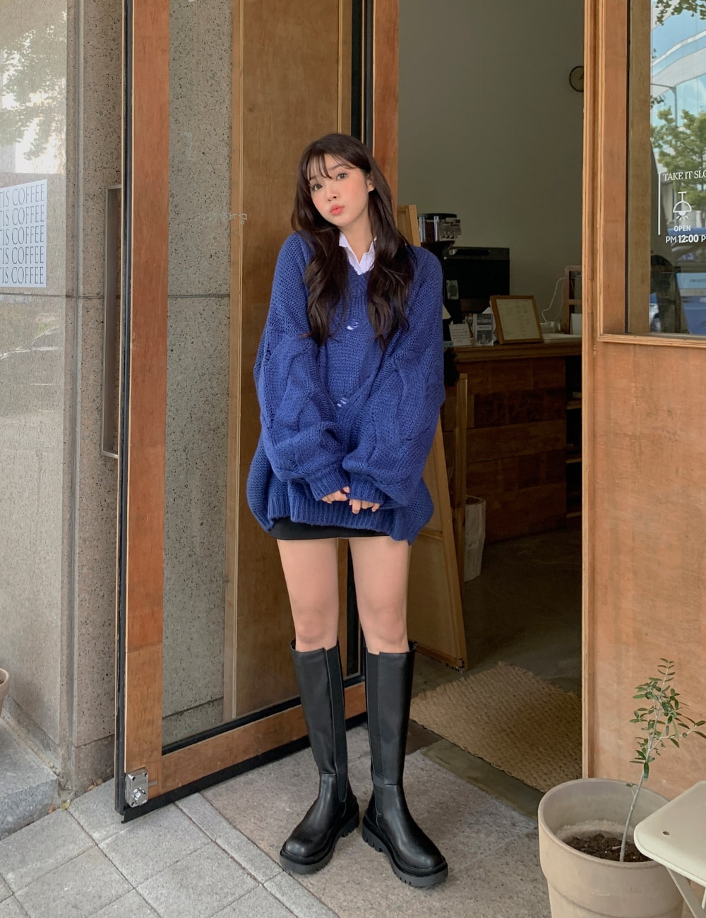 Cable Knit Sweater BA09