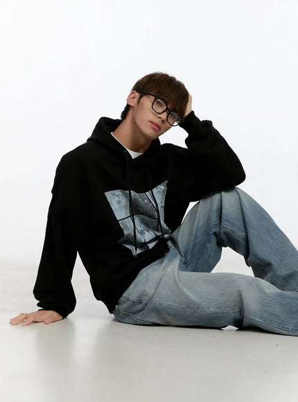 Men's Washed Denim Jeans IN512