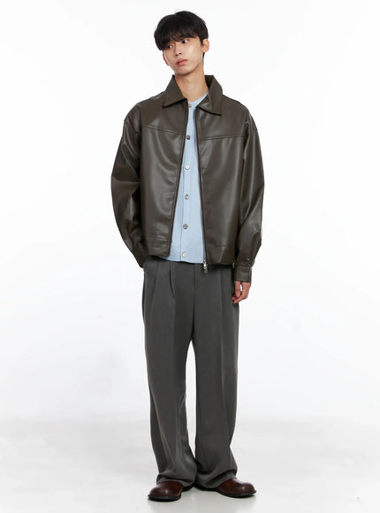 mens-classis-faux-leather-zip-up-jacket-is519
