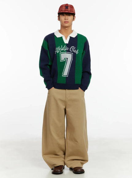 mens-curved-fit-beige-wide-leg-pants-id523