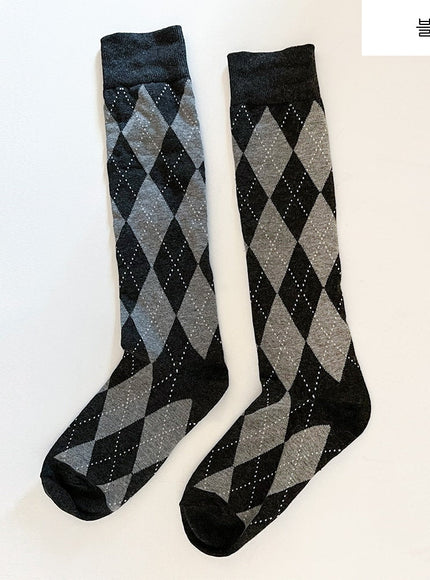 2 Pack Socks With Diamond Pattern