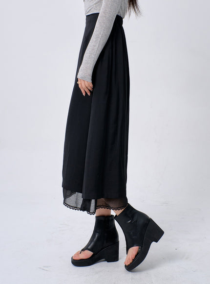 Lace Maxi Skirt BA321