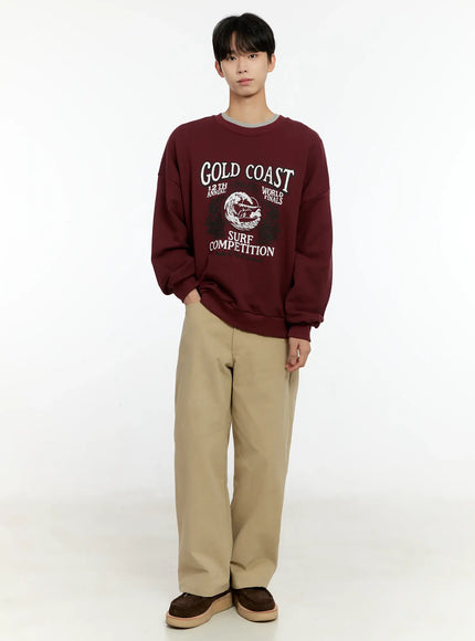 Men's Classic Wide Leg Cotton Pants IN503