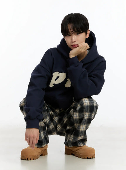 Men's Plaid Wide-Leg Pants ID502