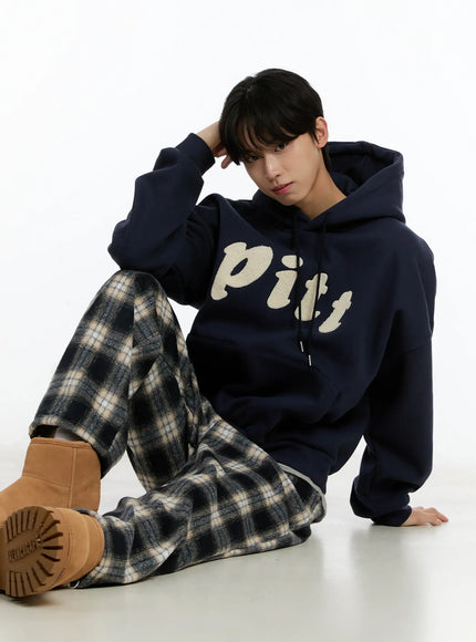 Men's Plaid Wide-Leg Pants ID502