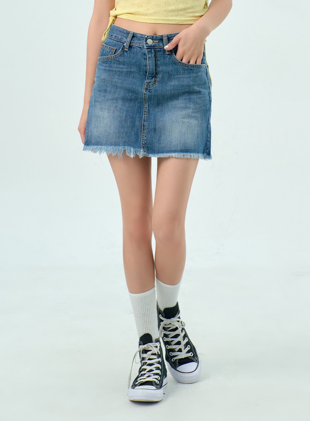 Denim Mini Skirt BY317