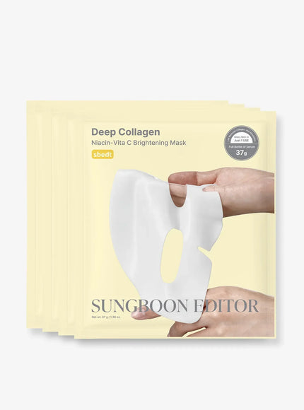 Deep Collagen Niacin Vita C Brightening Mask (37g*4ea)