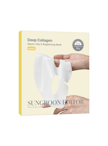 Deep Collagen Niacin Vita C Brightening Mask (37g*4ea)