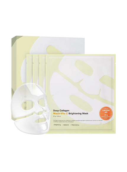 Deep Collagen Niacin Vita C Brightening Mask (37g*4ea)