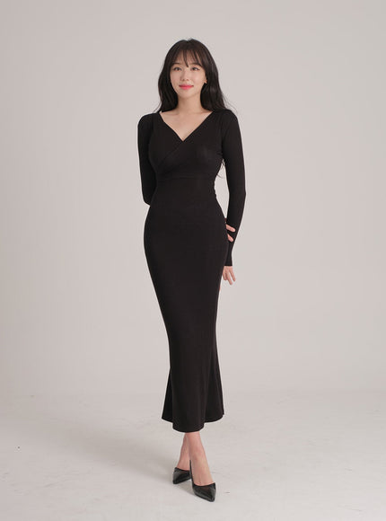 Maxi Wrap Mermaid Dress J31