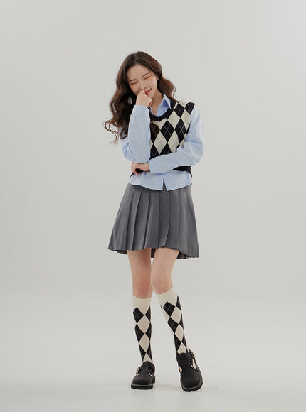 Cropped Long Sleeve Shirt B0802