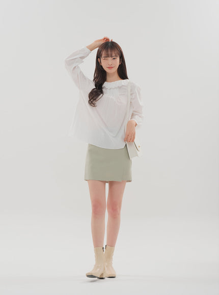 Wrap Style Mini Skirt BS-B11010502