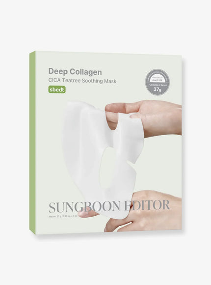 Deep Collagen Cica Teatree Soothing Mask (37g*4ea)