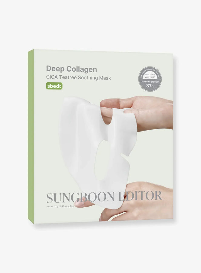 Deep Collagen Cica Teatree Soothing Mask (37g*4ea)