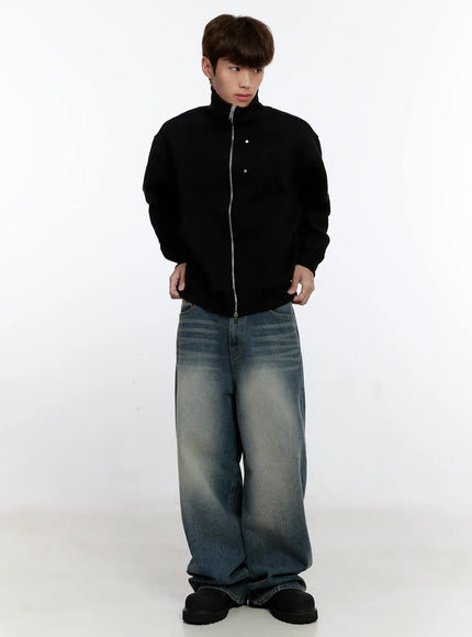 Men's Vintage Wash Baggy Jeans IS529