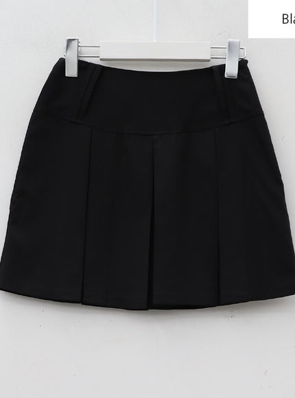 Basic Formal Pleated Mini Skirt BA27