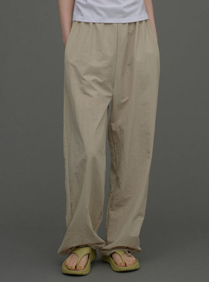 Loose Fit Banded Pants CA04