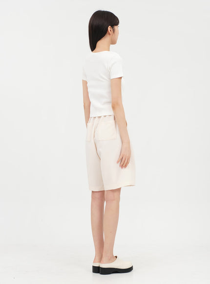 Basic Square Neck T-shirt OA13