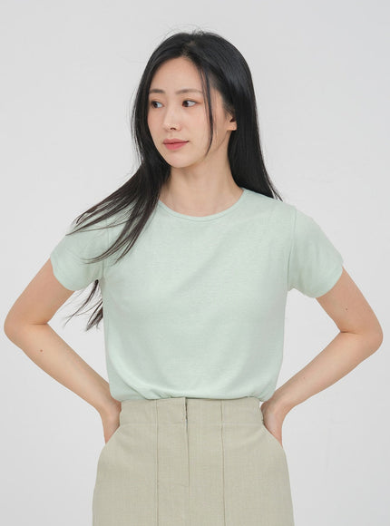 Desaturated Spandex T-shirt OA19