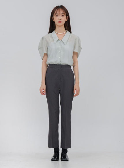 Basic Slim Fit Tailored Pants OA26