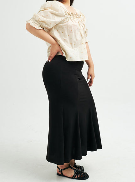 Plus Tight Mermaid Fit Maxi Skirt IY24