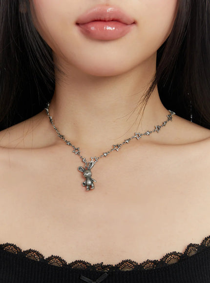 Bunny Pendant Necklace IN514