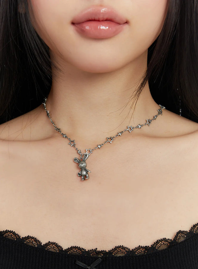 Bunny Pendant Necklace IN514