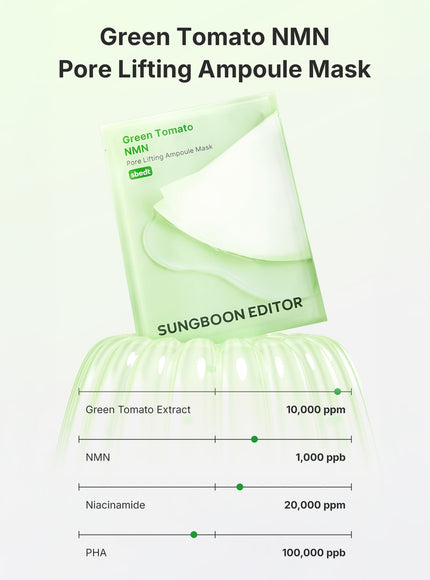 Green Tomato NMN Pore Minimizing Ampoule Mask (1ea, 23g)
